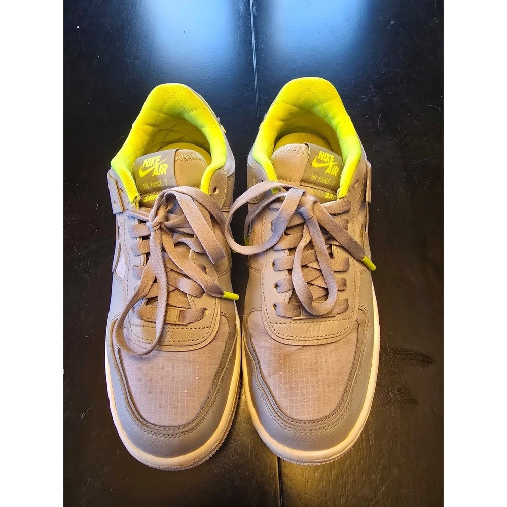 Nike Air Force 1 "Gray Yellow" sneaker (style code CQ3171-002) Women Size 8